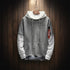 Cool Sweatshirt Men Hip Hop patchwork Long Sleeve Pullover contrast Hoodies Sweatshirt hoodies - menochic